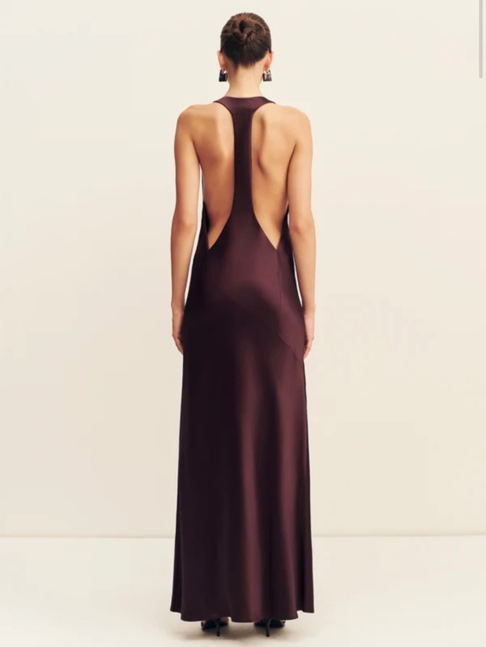 Shona Joy Savanna Racerback Dress - Plum - Size US 10/AU 14